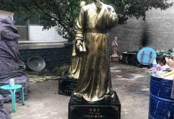 莆田白居易仿铜雕像经典中国古代诗人的艺术再现