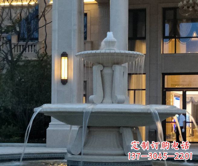 莆田别墅景观小区喷泉石雕