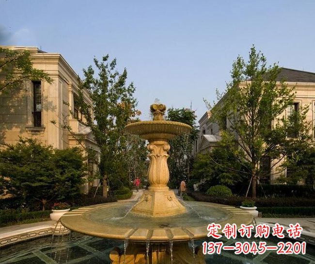 莆田别墅石雕大型喷泉雕塑 (2)