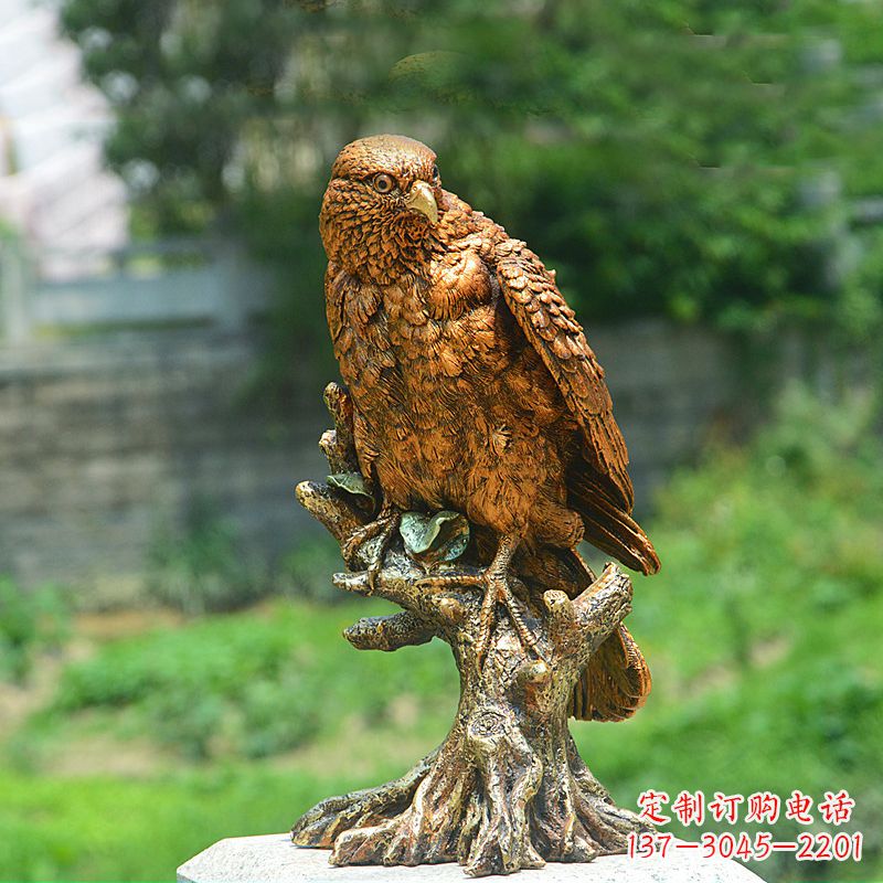 莆田玻璃钢仿铜仿真老鹰雕塑