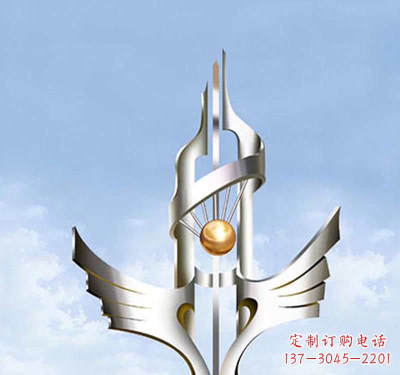 莆田不锈钢抽象创意翅膀雕塑