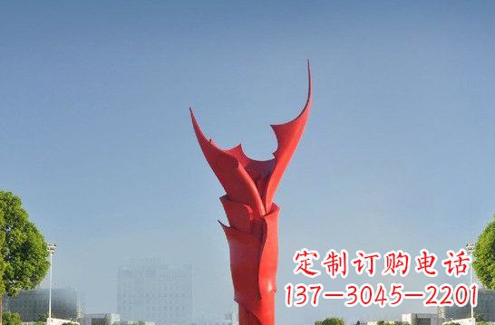 莆田不锈钢抽象火炬雕塑