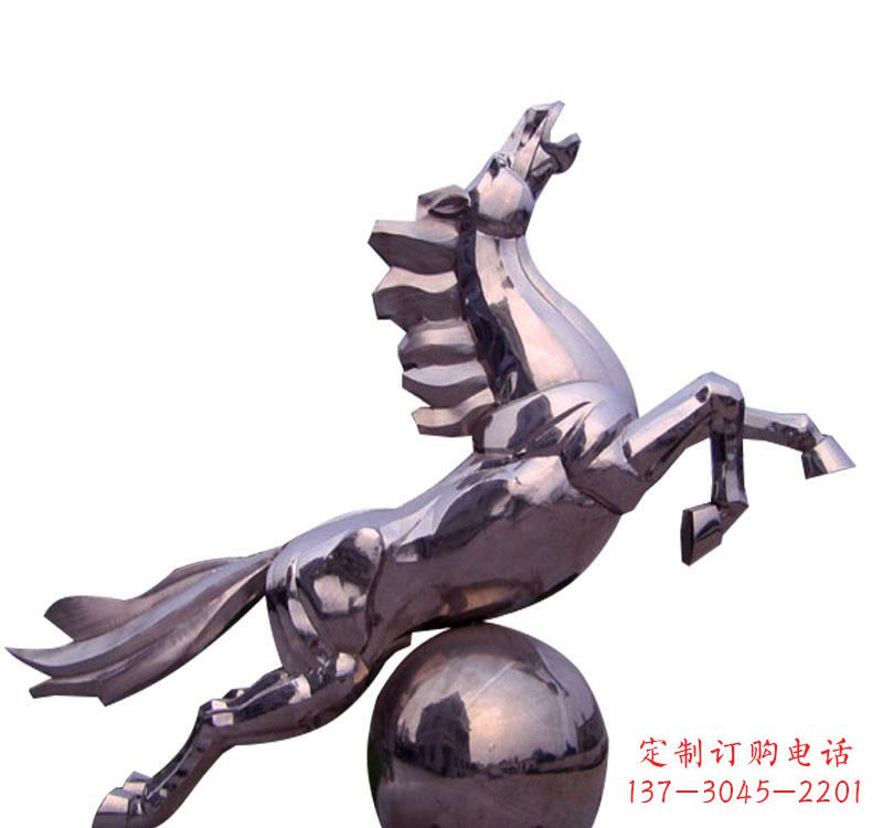 莆田不锈钢飞马城市雕塑