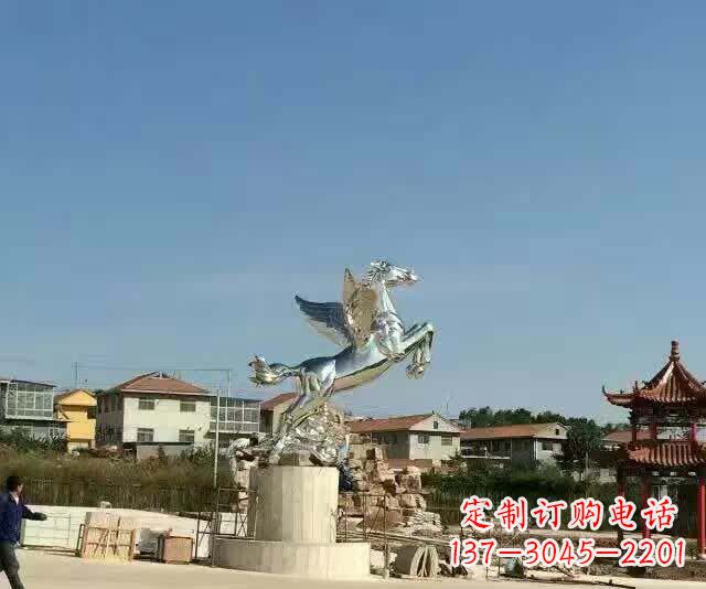 莆田不锈钢飞马标志雕塑