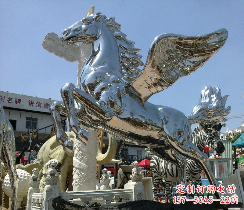 莆田不锈钢飞马广场雕塑