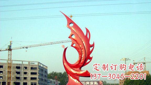 莆田不锈钢凤凰城市雕塑