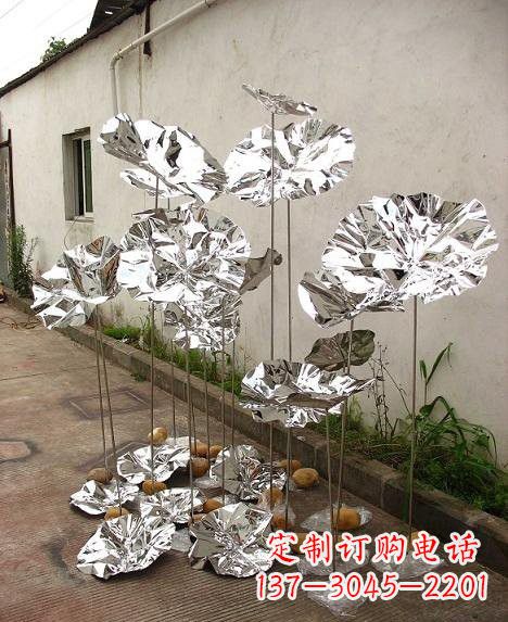 莆田不锈钢荷叶雕塑——精美绝伦