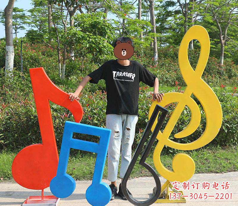 莆田不锈钢公园音符雕塑——精美绝伦