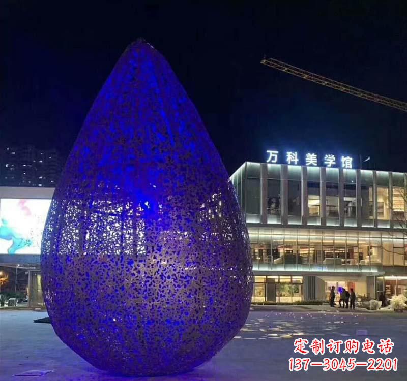 莆田不锈钢水滴雕塑-自然之美