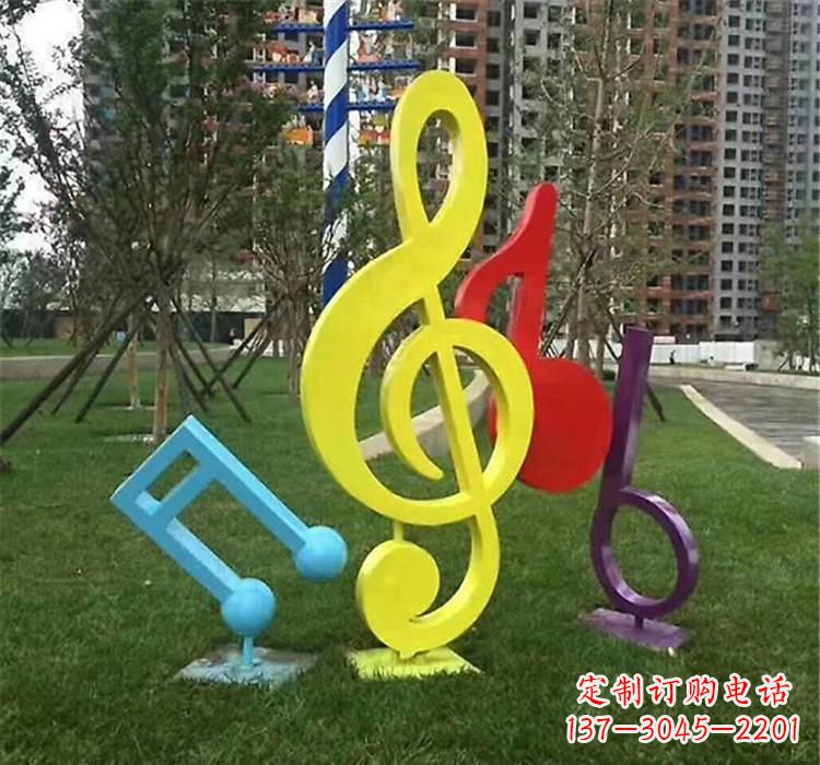 莆田不锈钢音符雕塑音乐的流动之美