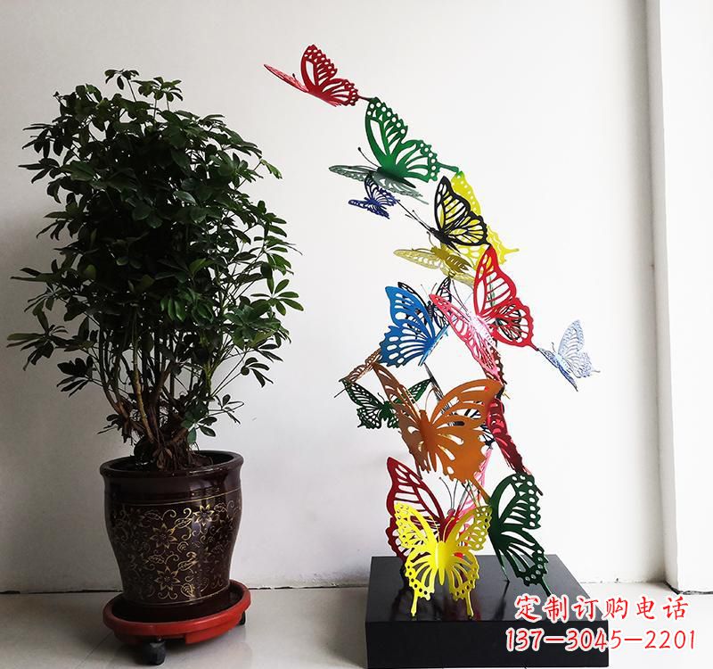 莆田不锈钢蝴蝶雕塑精美的艺术品