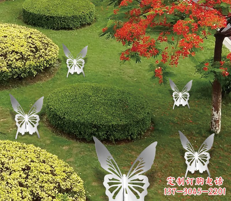 莆田灵动飞舞不锈钢蝴蝶雕塑