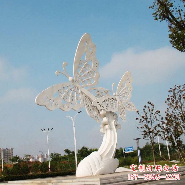 莆田不锈钢蝴蝶雕塑——美丽传递自然之美