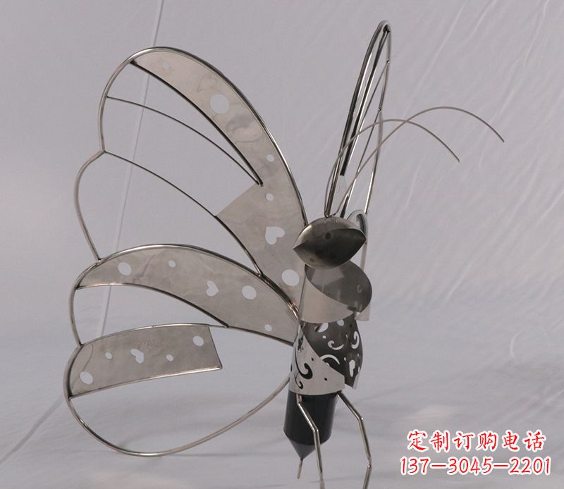 莆田不锈钢蝴蝶雕塑精美的艺术品