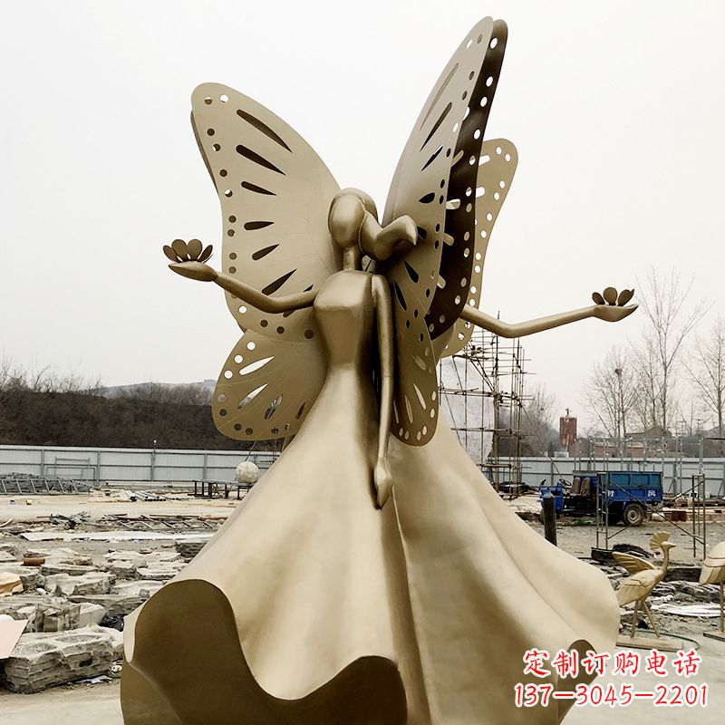莆田不锈钢蝴蝶少女艺术与美的完美结合