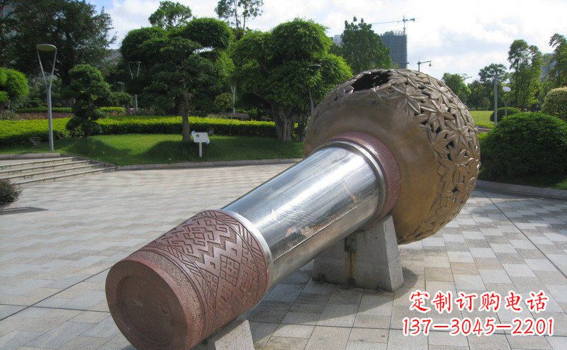 莆田不锈钢话筒广场景观雕塑