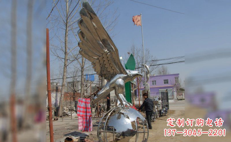 莆田不锈钢老鹰雕塑2