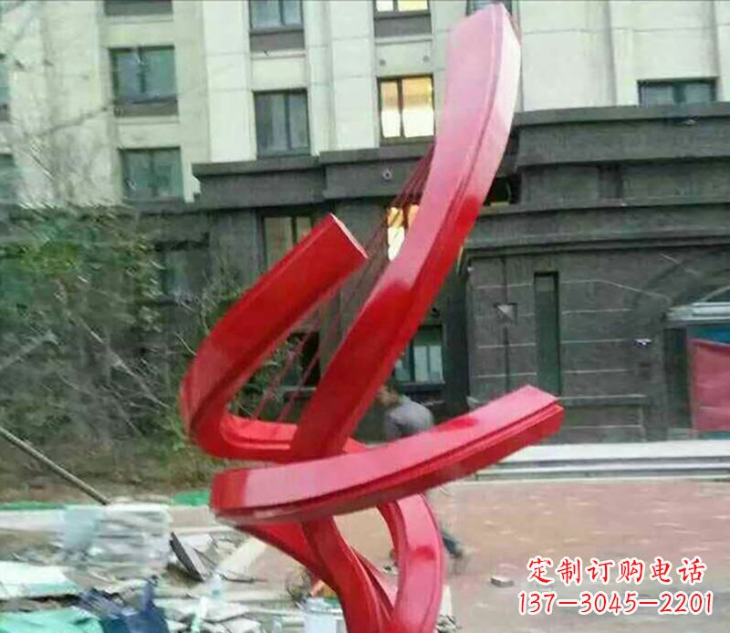 莆田不锈钢螺旋飘带雕塑