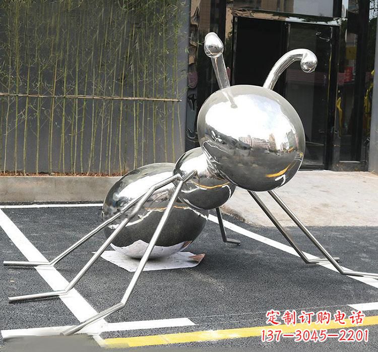 莆田不锈钢蚂蚁动物雕塑