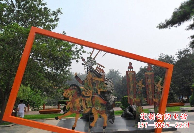 莆田不锈钢皮影戏雕塑传承民间文化的艺术精粹
