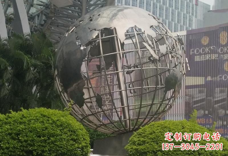 莆田不锈钢地球仪雕塑一个精美的艺术品