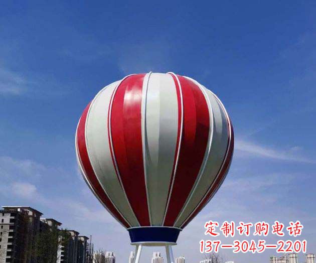 莆田不锈钢热气球雕塑给景观增添精彩