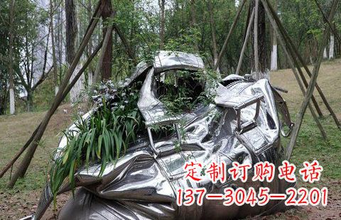 莆田不锈钢手提包雕塑2