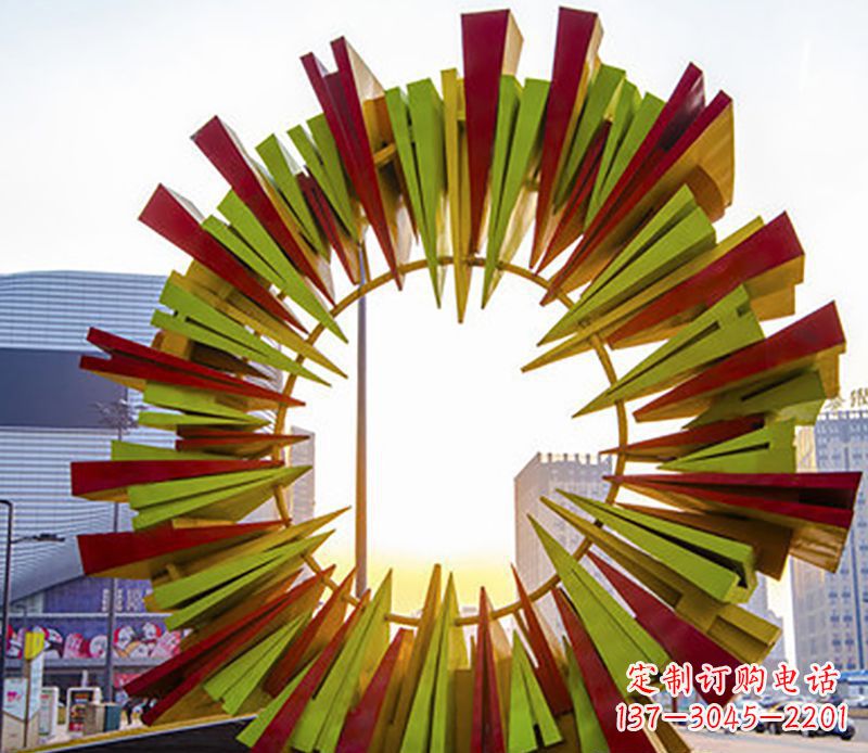 莆田不锈钢太阳花广场景观雕塑