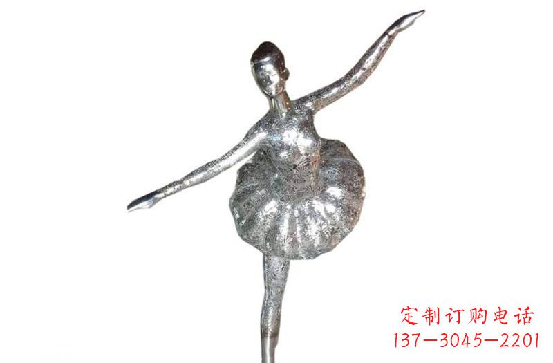莆田不锈钢跳芭蕾的女孩雕塑
