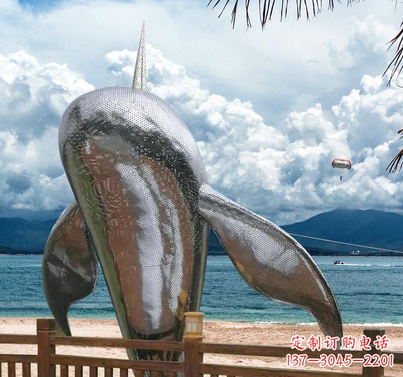 莆田不锈钢鲸鱼雕塑精美绝伦