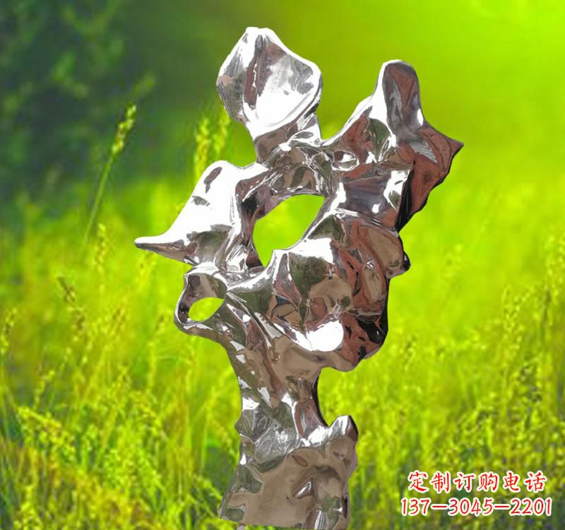 莆田太湖石雕塑精致的不锈钢艺术