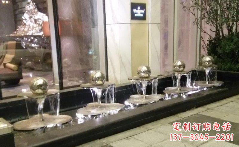 莆田不锈钢小喷泉雕塑美丽之灵