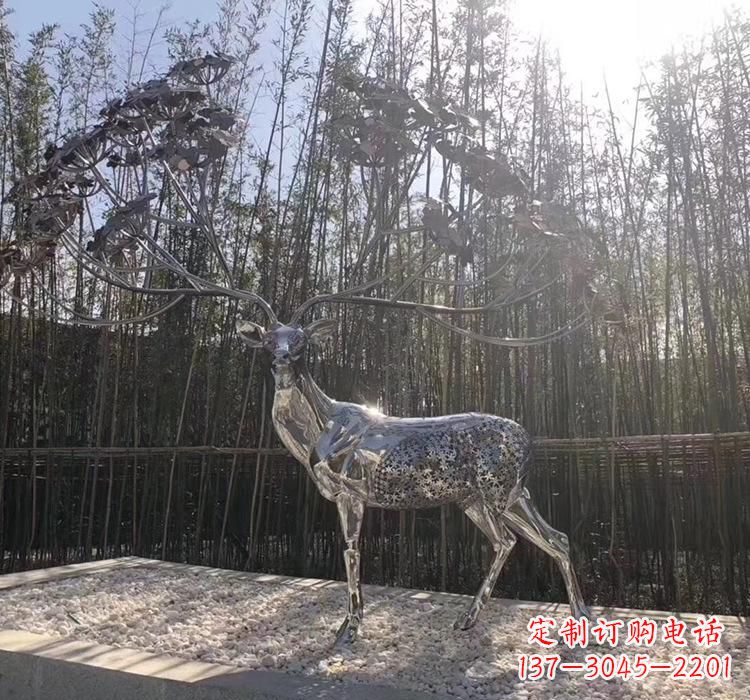 莆田不锈钢园林动物雕塑