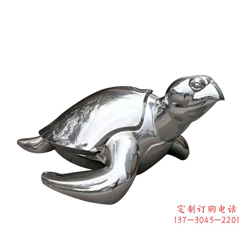 莆田不锈钢海龟雕塑象征着长寿和坚强
