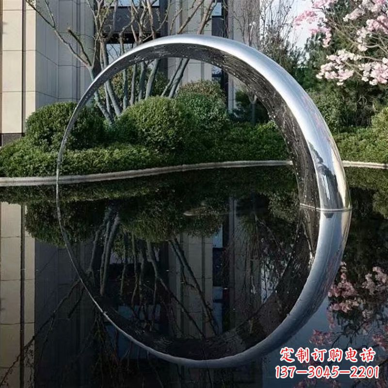 莆田不锈钢月亮雕塑璀璨照亮夜空