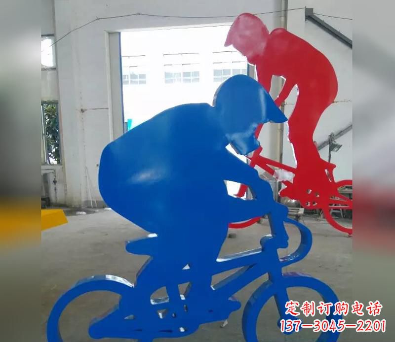 莆田不锈钢运动骑·精美自行车雕塑