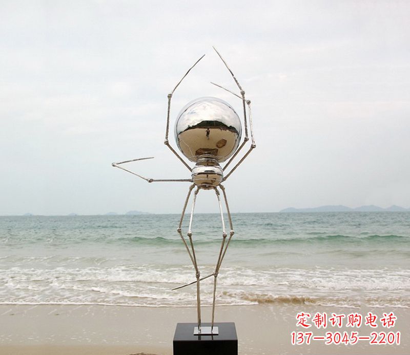 莆田不锈钢蜘蛛雕塑