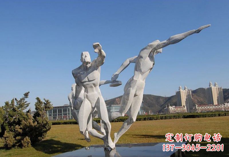 莆田不锈钢运动员雕塑一种艺术的象征