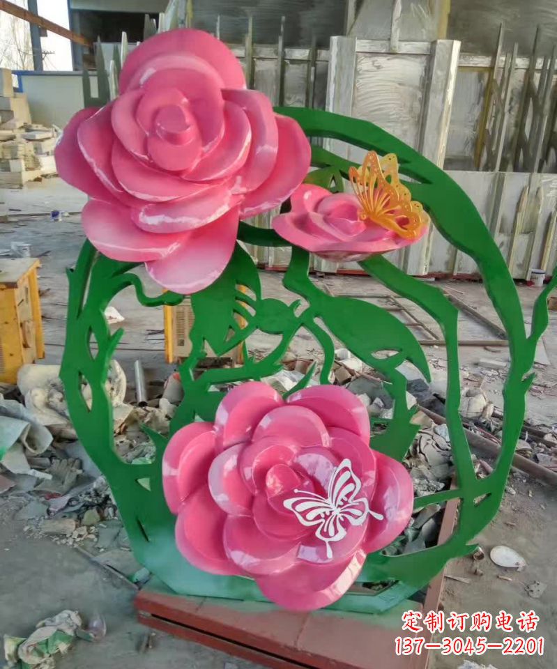 莆田不锈钢紫荆花雕塑1