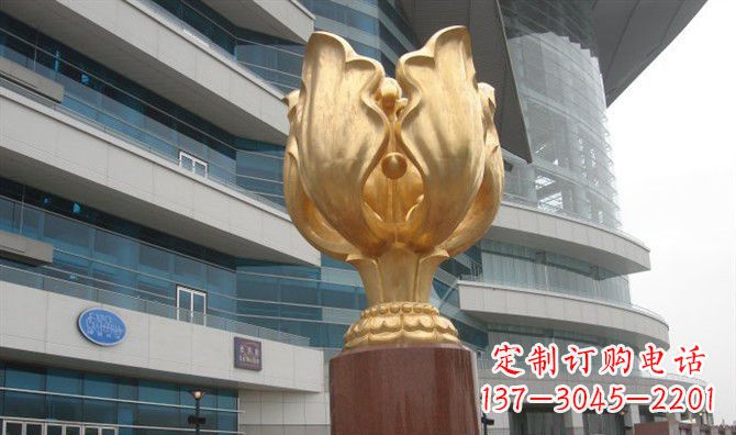 莆田不锈钢紫荆花景观雕塑