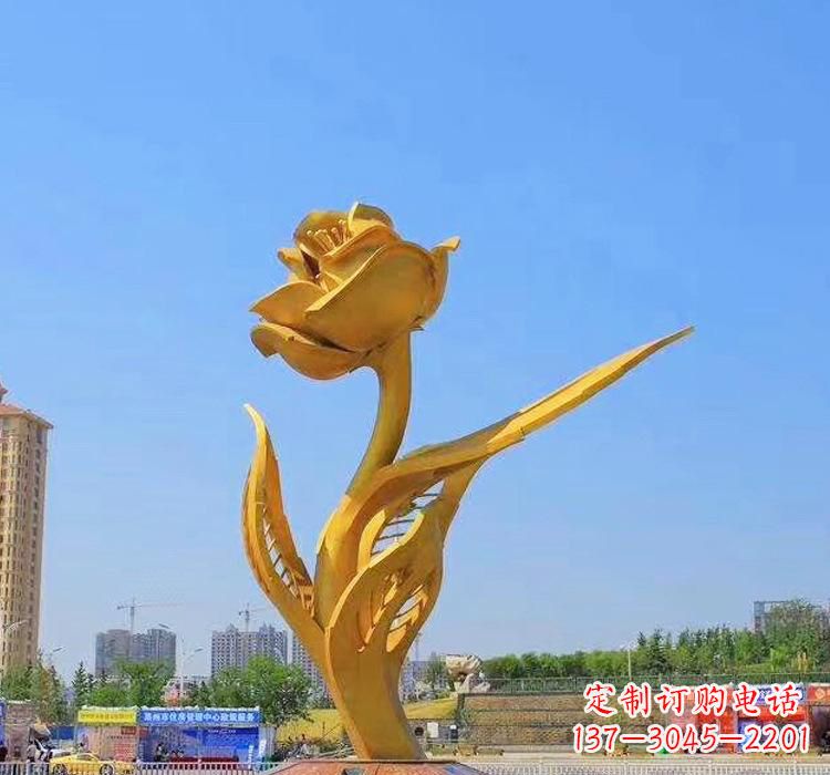 莆田不锈钢紫荆花雕塑2