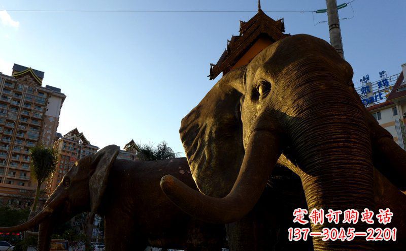 莆田步行街上的大象雕塑——给街道带来活力