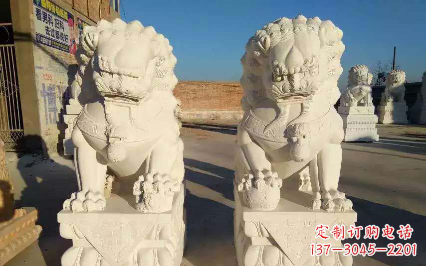 莆田狮子雕塑象征力量与智慧