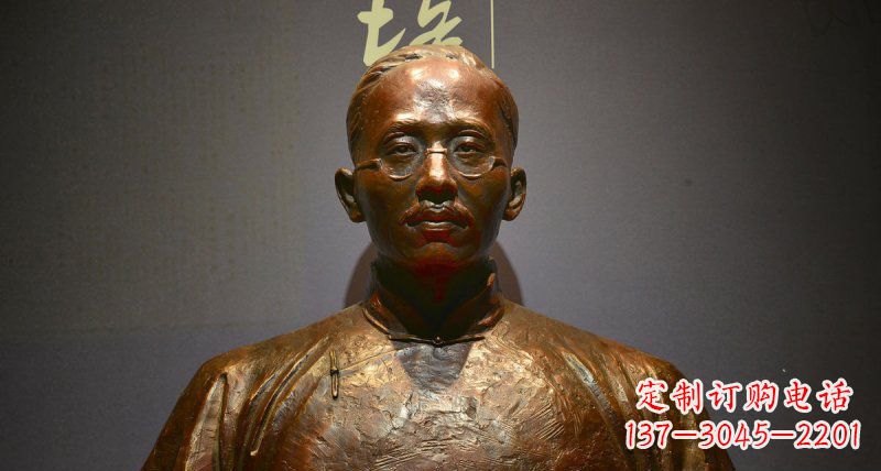 莆田蔡元培先生名人胸像铜雕