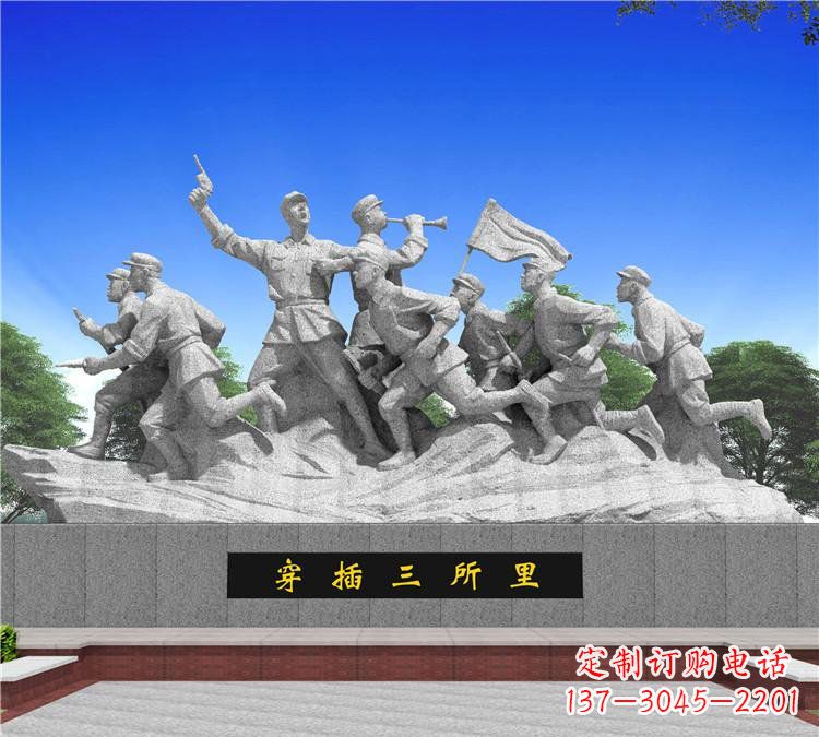 莆田红军雕塑传承伟大革命精神