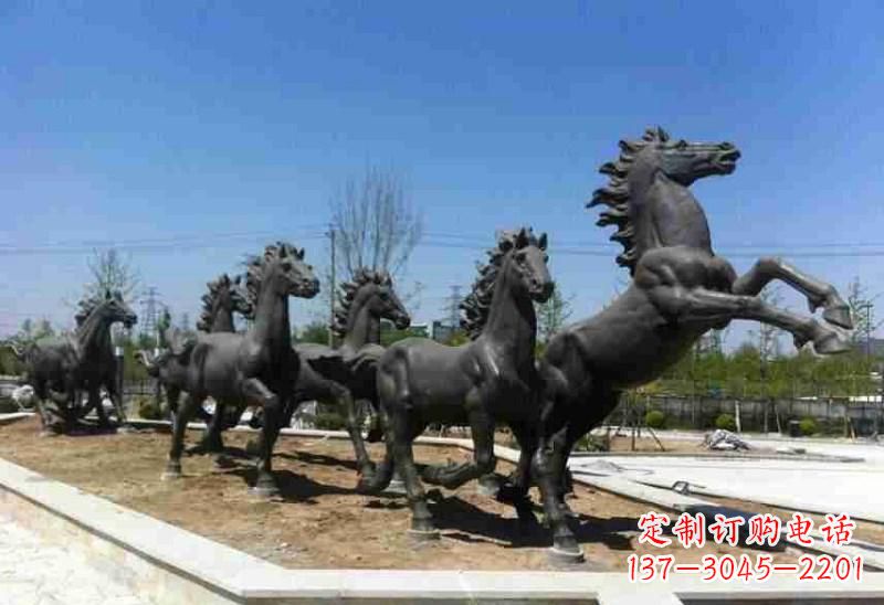 莆田铜马雕塑美观华贵的城市艺术