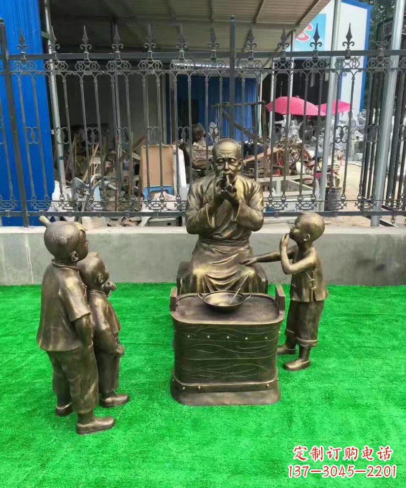 莆田传统糖人铜雕——赞美传统文化的艺术精品
