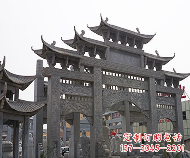 莆田村庄大型牌坊石雕