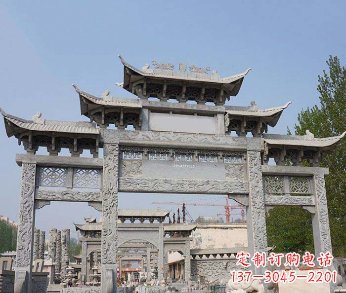 莆田大理石牌坊雕塑传承中国古典文化