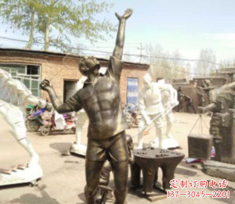 莆田羽毛球雕塑传承运动精神